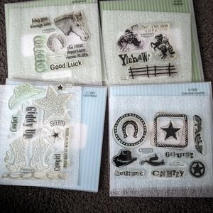 CTMH my acrylix Western stamp sets